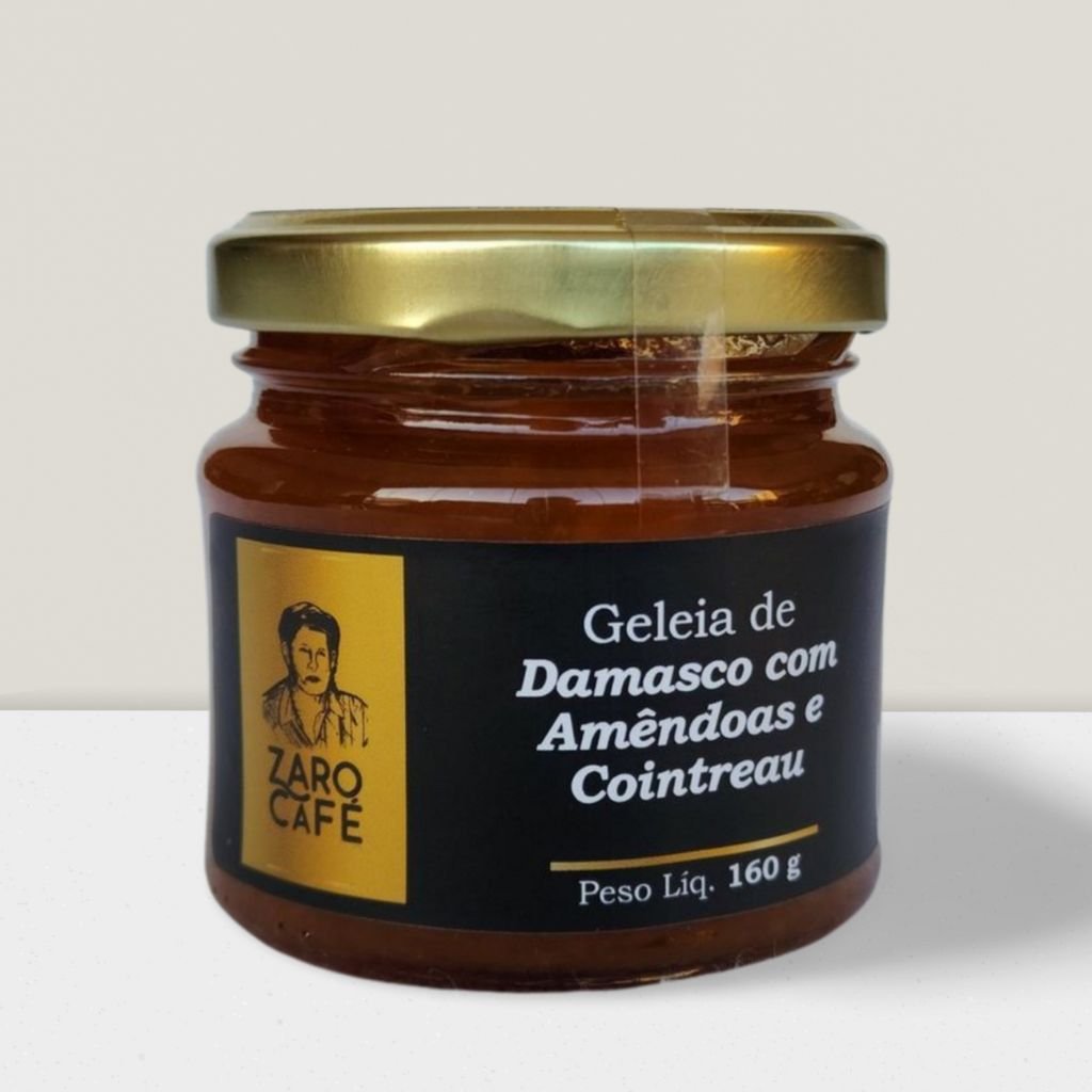 Geleia Zaro Café Damasco com Amêndoas e Cointreau
